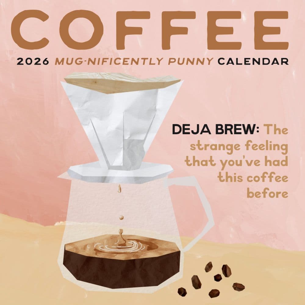 Coffee Mug-nificently Punny 2026 Wall Calendar - Calendars.com