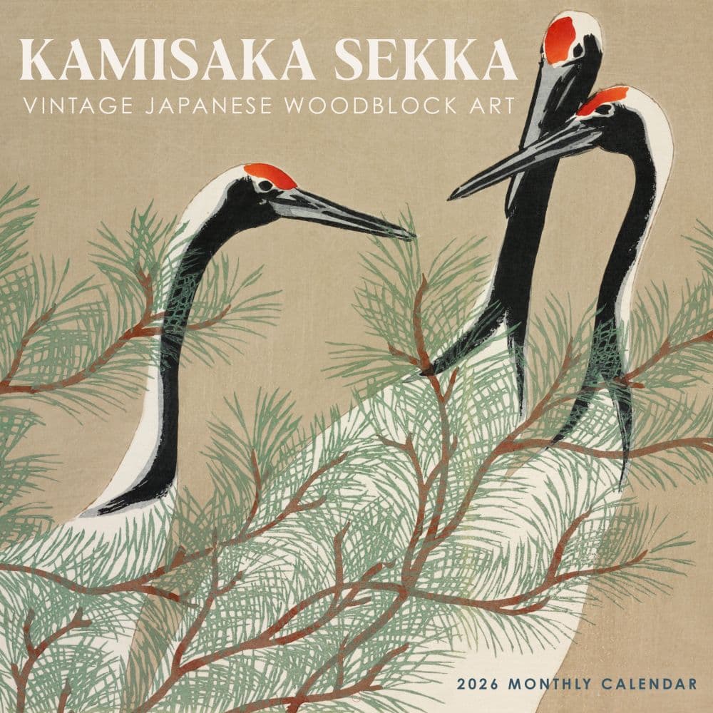 Kamisaka Sekka Vintage Japanese Art 2026 Wall Calendar - Calendars.com