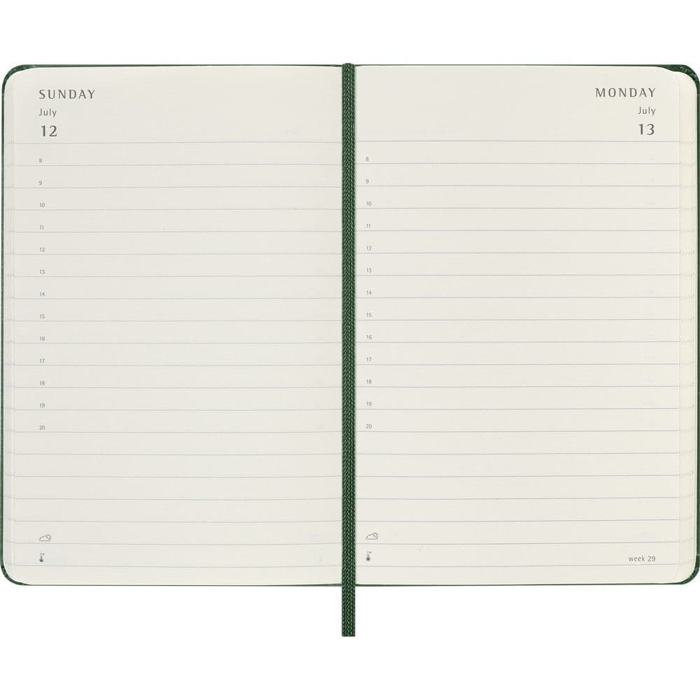 Moleskine Pocket Myrtle Green 12 Month Daily Planner Fourth Alternate Image