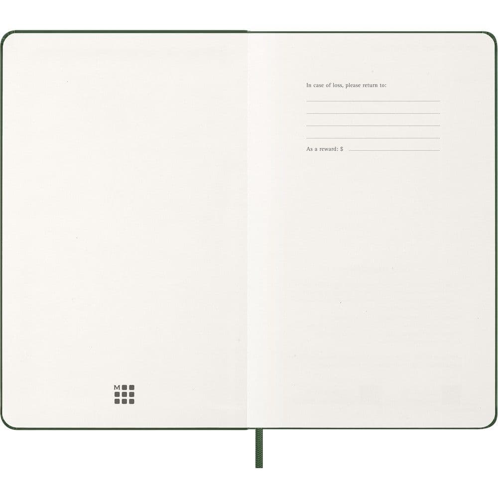 Moleskine Large Myrtle Green 12 Month 2026 Weekly Planner Third Alternate Image
