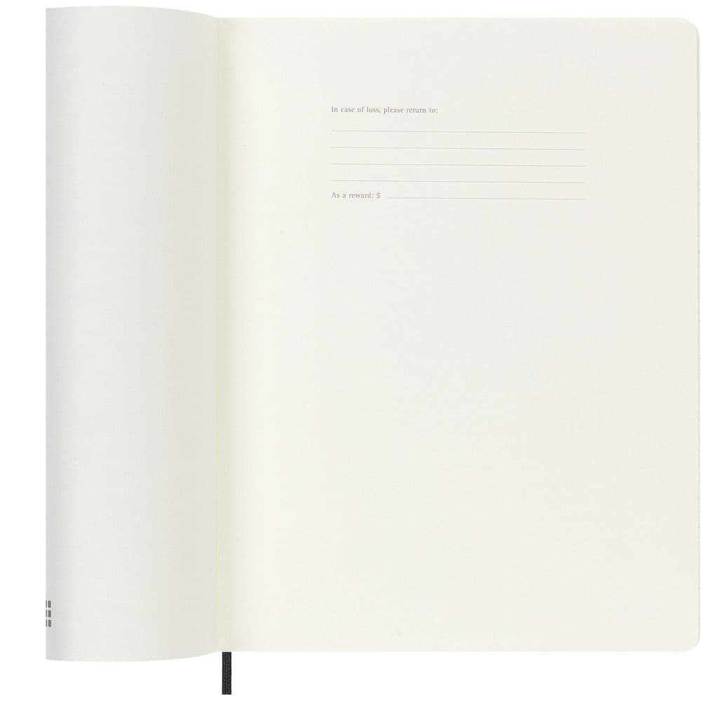 Moleskine Monthly Extra Large Black Soft Cover 12 Month 2026 Planner Third Alternate Image