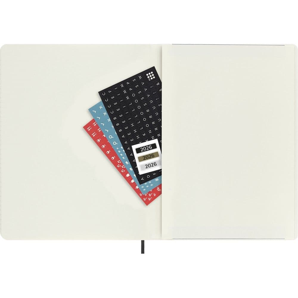 Moleskine Monthly Extra Large Black Soft Cover 12 Month 2026 Planner Sixth Alternate Image