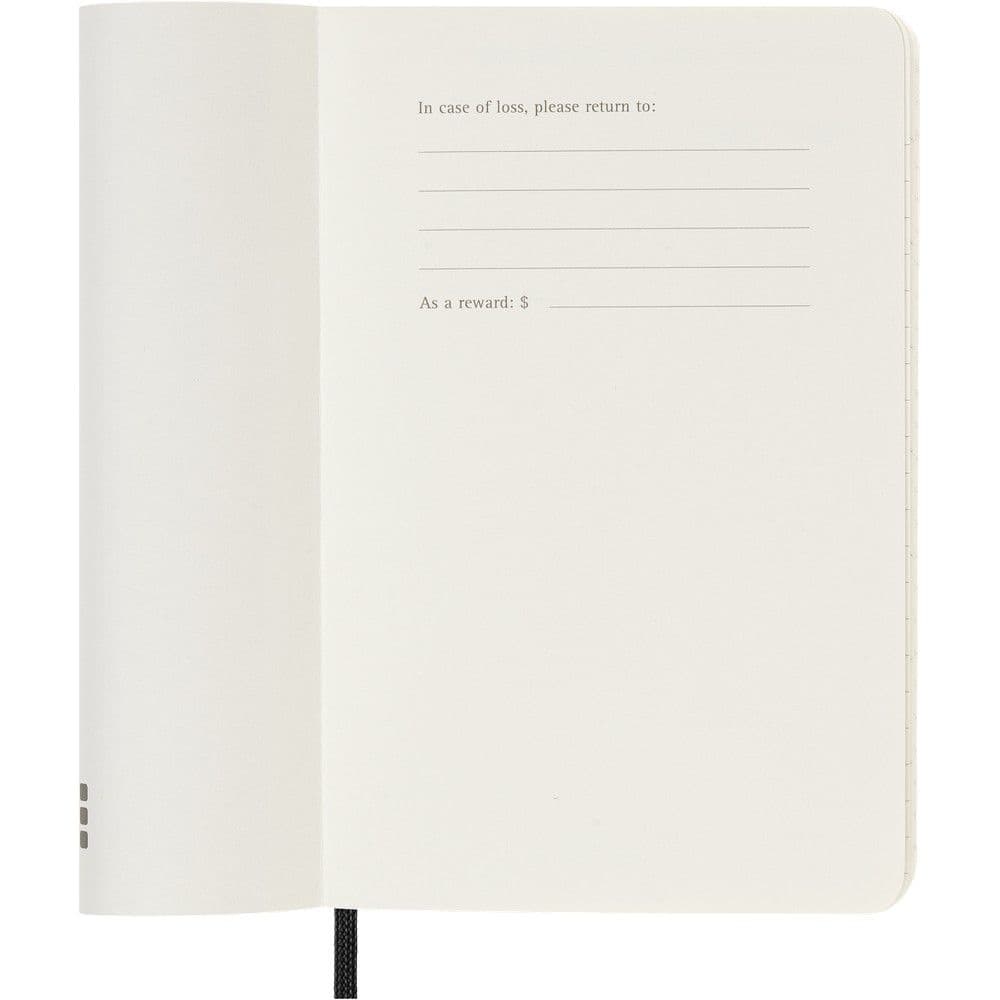 Moleskine Monthly Pocket Black Soft Cover 12 Month 2026 Planner, 3.6'' X 5.6'', 12-Month Calendar with Adhesive Binding