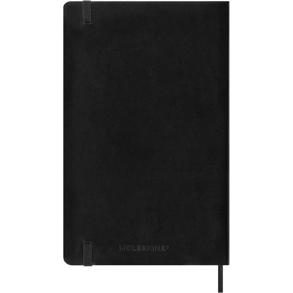 Moleskine Large Horizontal Black Soft Cover 12 Month Weekly 2026 Planner, 5.2'' X 8.35'', 12-Month Calendar with Adhesive Binding