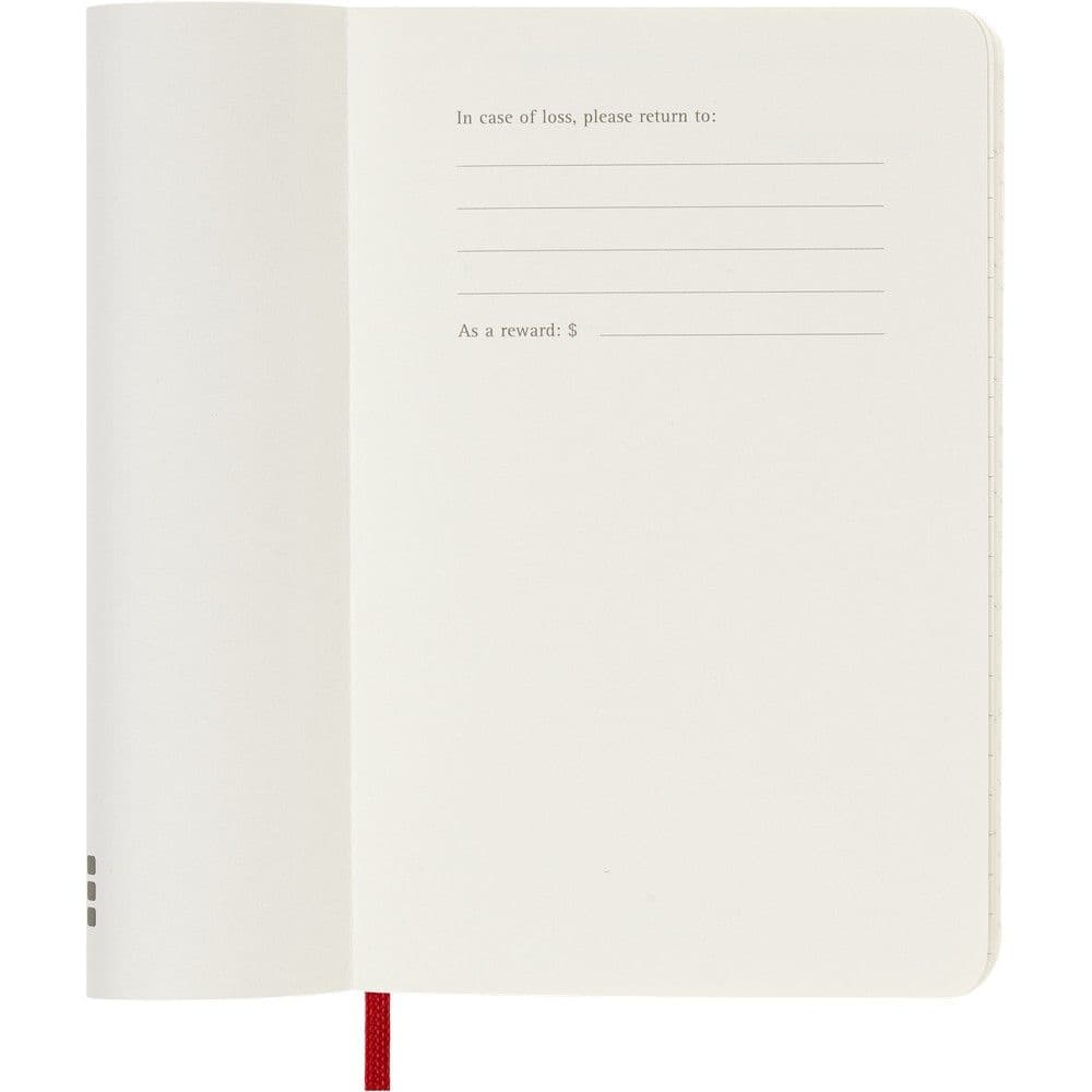 Moleskine Pocket Red Weekly Soft Cover 12 Month 2026 Planner Third Alternate Image