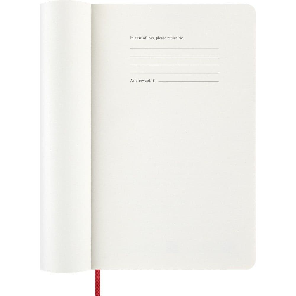 Moleskine Large Red Weekly Soft Cover 12 Month 2026 Planner Third Alternate Image