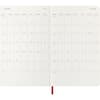 image Moleskine Large Red Weekly Soft Cover 12 Month 2026 Planner Fifth Alternate Image
