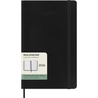 image Moleskine Large Black Weekly Soft Cover 12 Month 2026 Planner Main Image