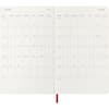 image Moleskine Large Red Daily Soft Cover 12 Month 2026 Planner Fifth Alternate Image