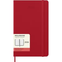image Moleskine Large Red Daily Hard Cover 12 Month 2026 Planner Main Image