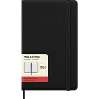 image Moleskine Large Black Daily Hard Cover 12 Month 2026 Planner Main Image