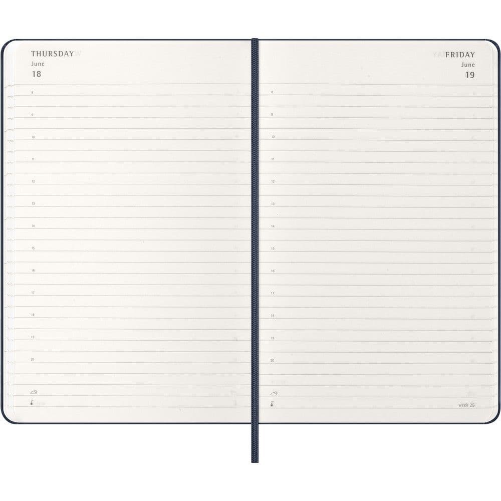 Moleskine Large Blue Daily Hard Cover 12 Month 2026 Planner Fourth Alternate Image
