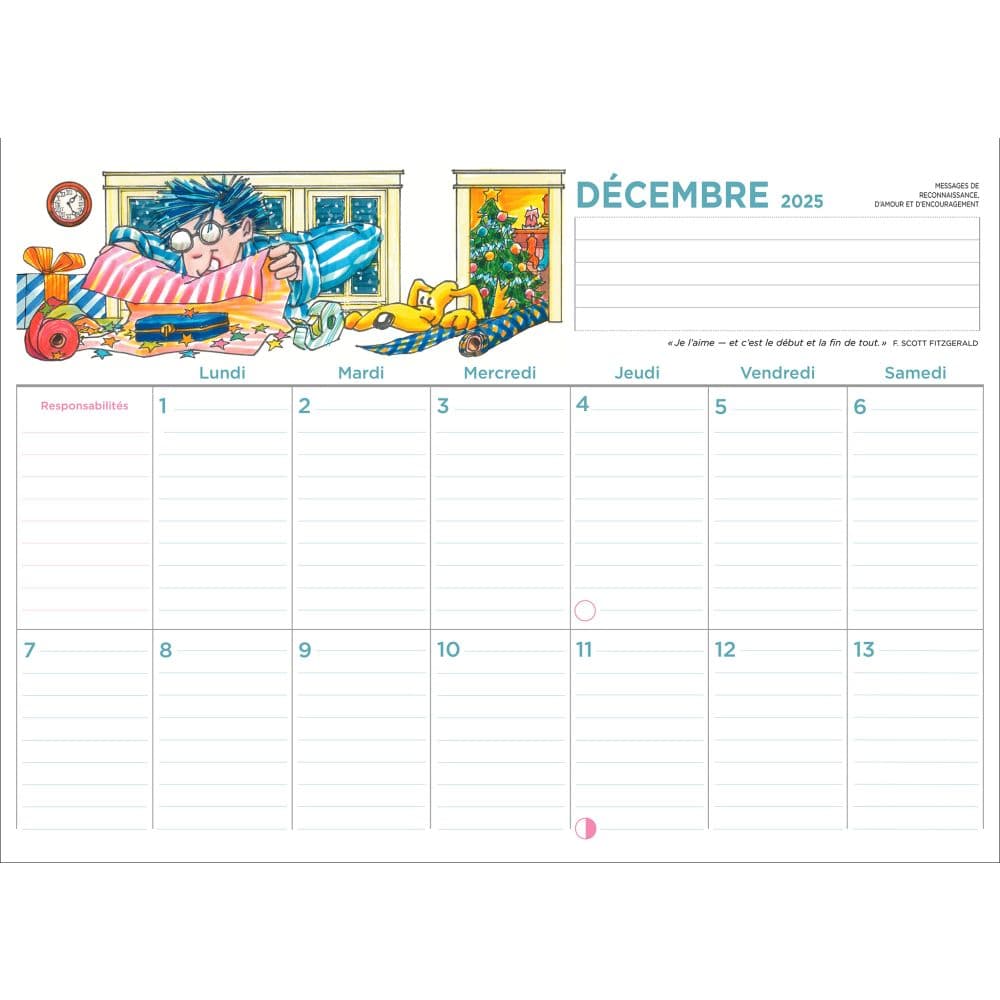 Agenda Familial French 2026 Wall Calendar Third Alternate Image