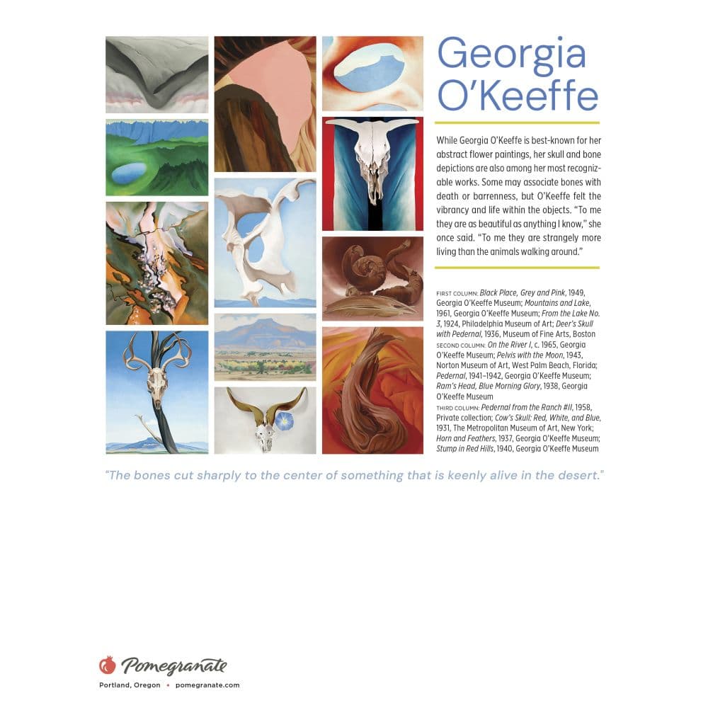 Georgia OKeeffe 2026 Mini Wall Calendar First Alternate Image