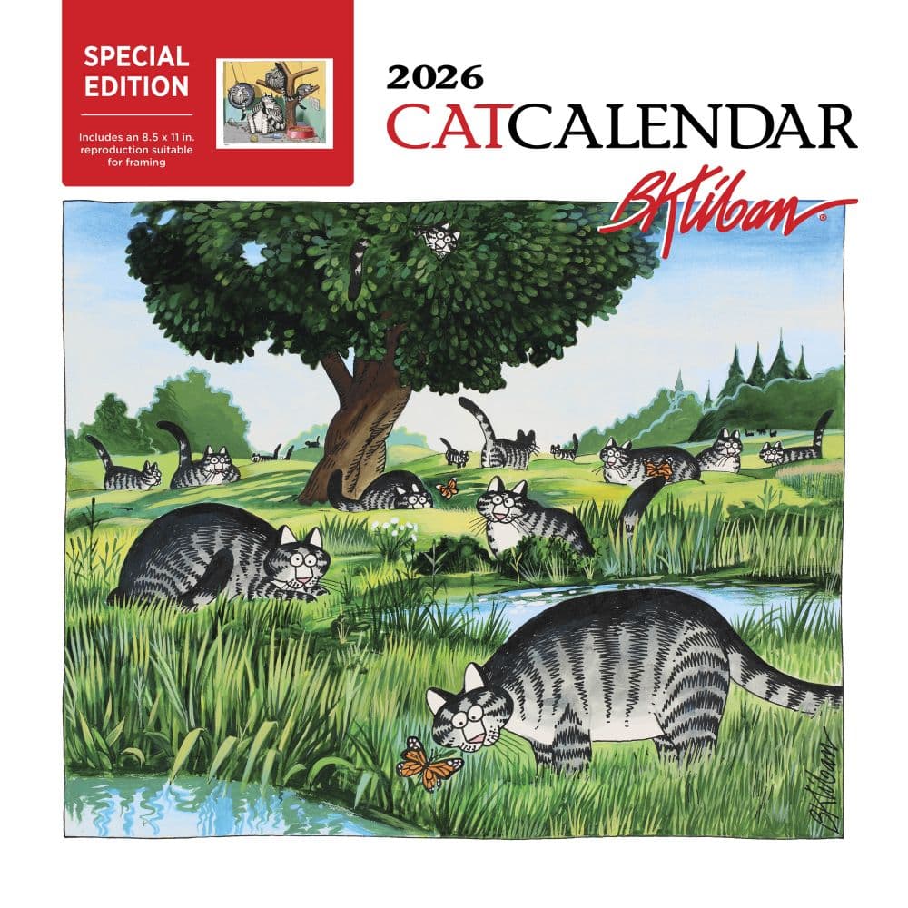 B Kliban Cat Special Edition 2026 Wall Calendar Main Product Image