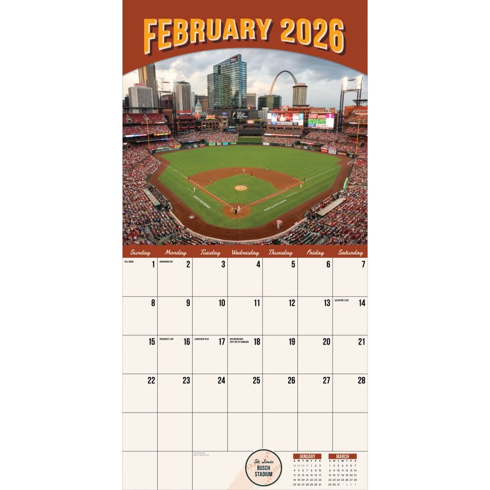 Ballparks 2026 Wall CalendarSecond Alternate Image