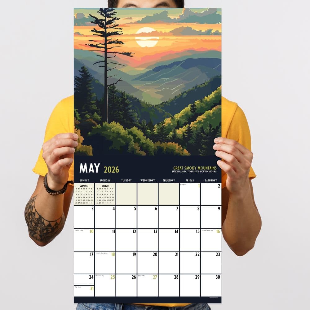 National Parks Art 2026 Wall Calendar Fourth Alternate Image