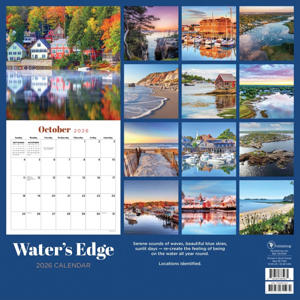 Waters Edge 2026 Wall Calendar First Alternate Image