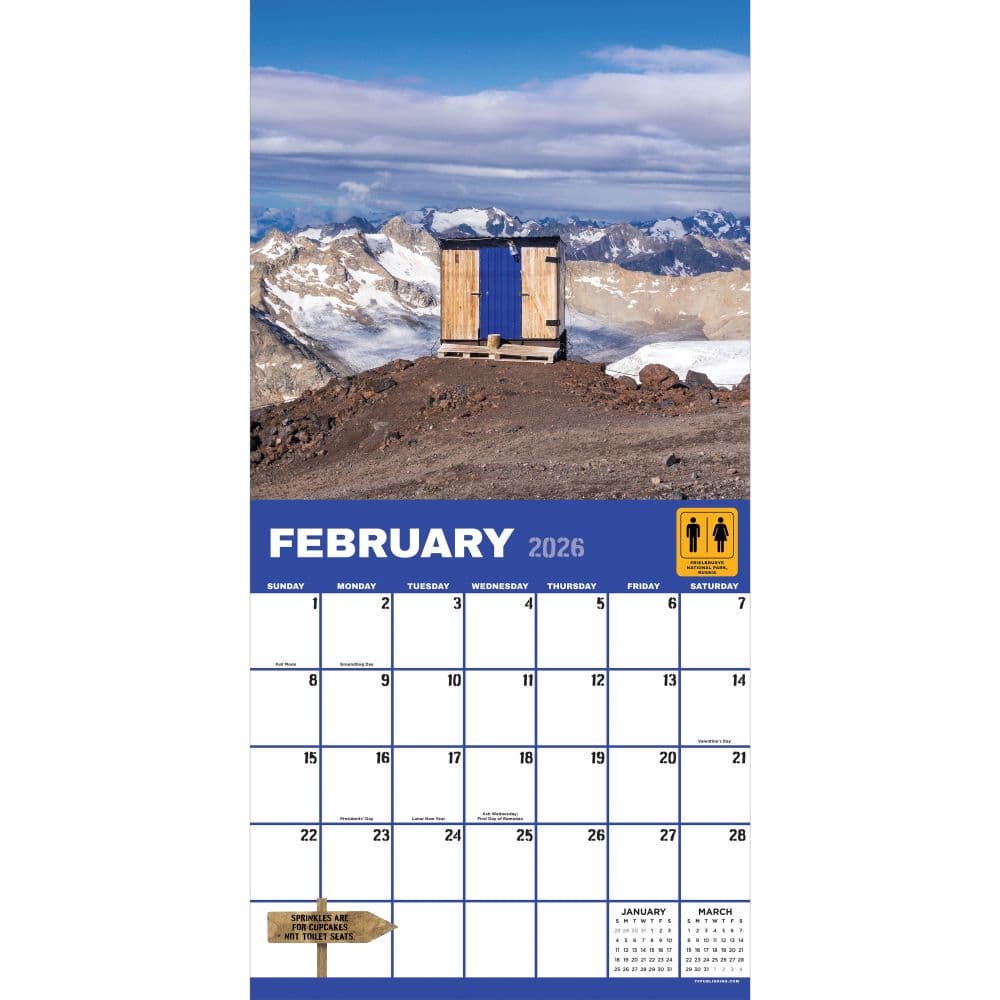 Outhouses 2026 Wall Calendar Second Alternate Image