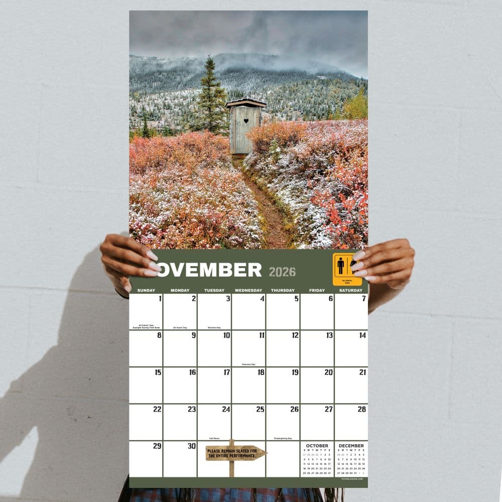 Outhouses 2026 Wall Calendar Fourth Alternate Image