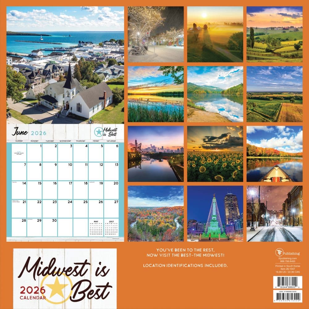 Midwest Is Best 2026 Wall Calendar First Alternate Image