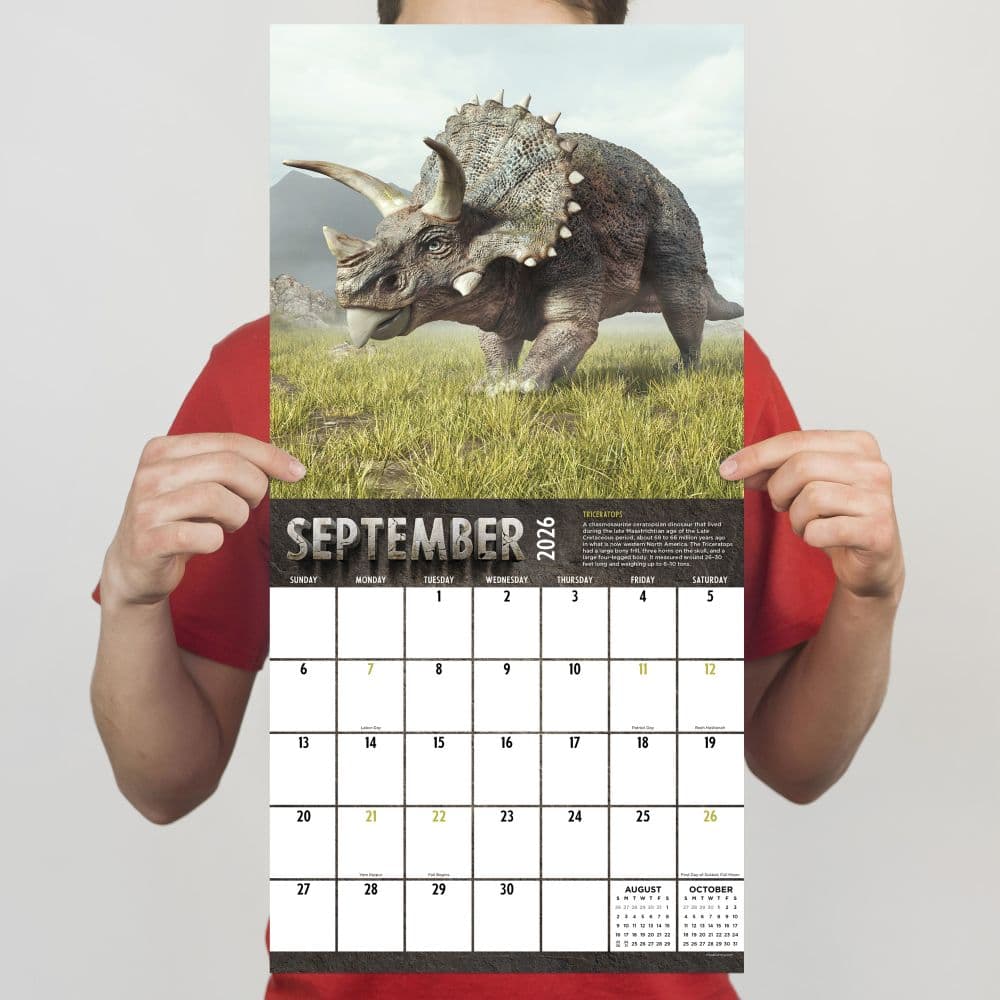 Dinosaurs 2026 Wall Calendar Fourth Alternate Image