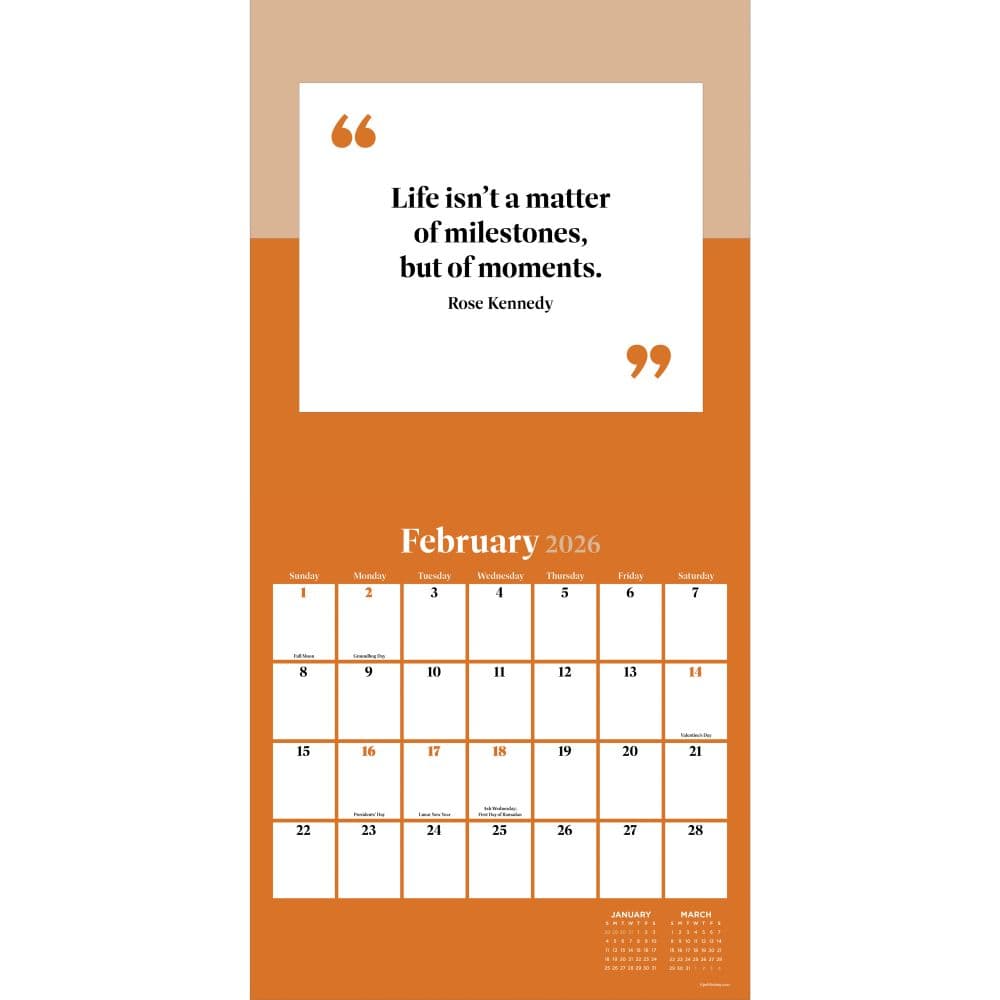 Inspire 2026 Wall Calendar Second Alternate Image