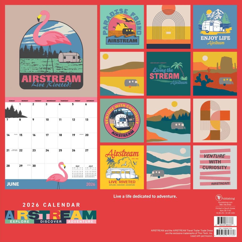 Airstream Heritage 2026 Wall Calendar First Alternate Image