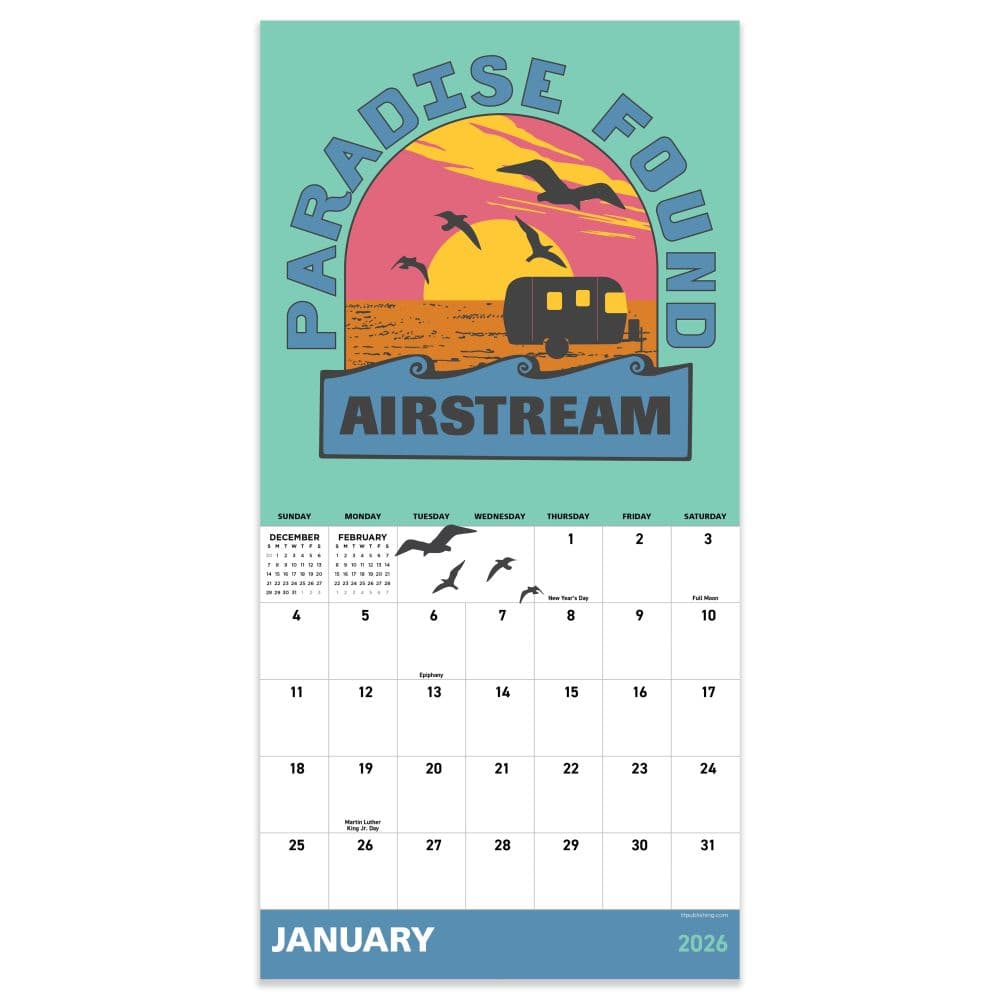 Airstream 2026 Mini Wall Calendar Second Alternate Image
