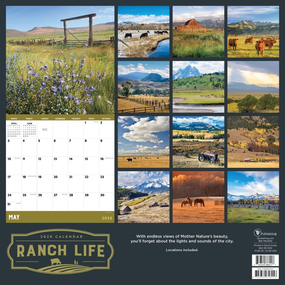 Ranch Life 2026 Wall Calendar First Alternate Image