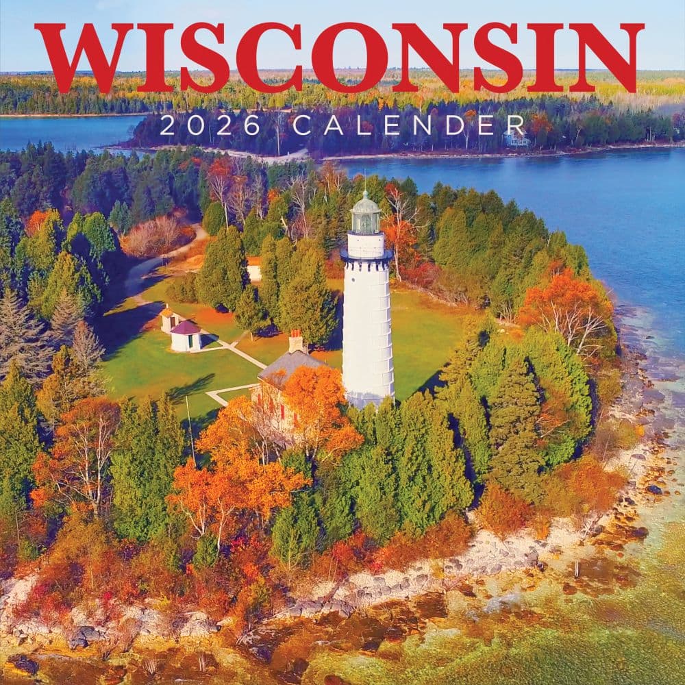 Wisconsin 2026 Wall Calendar Main Product Image