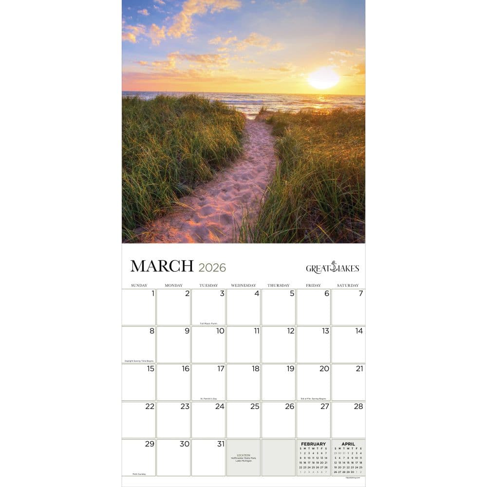 Great Lakes 2026 Wall Calendar Second Alternate Image