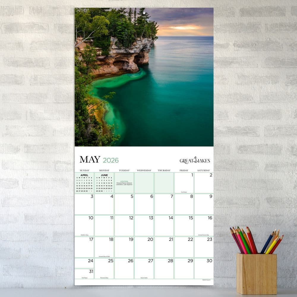 Great Lakes 2026 Wall Calendar Third Alternate Image
