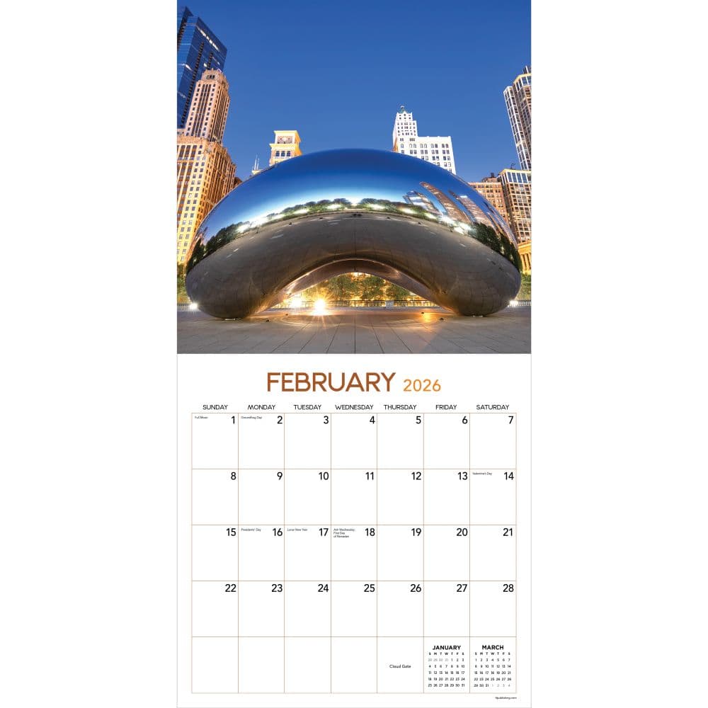Chicago 2026 Wall Calendar Second Alternate Image