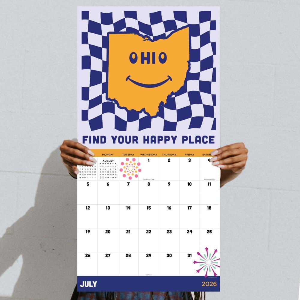 Home Ohio 2026 Wall Calendar Fourth Alternate Image