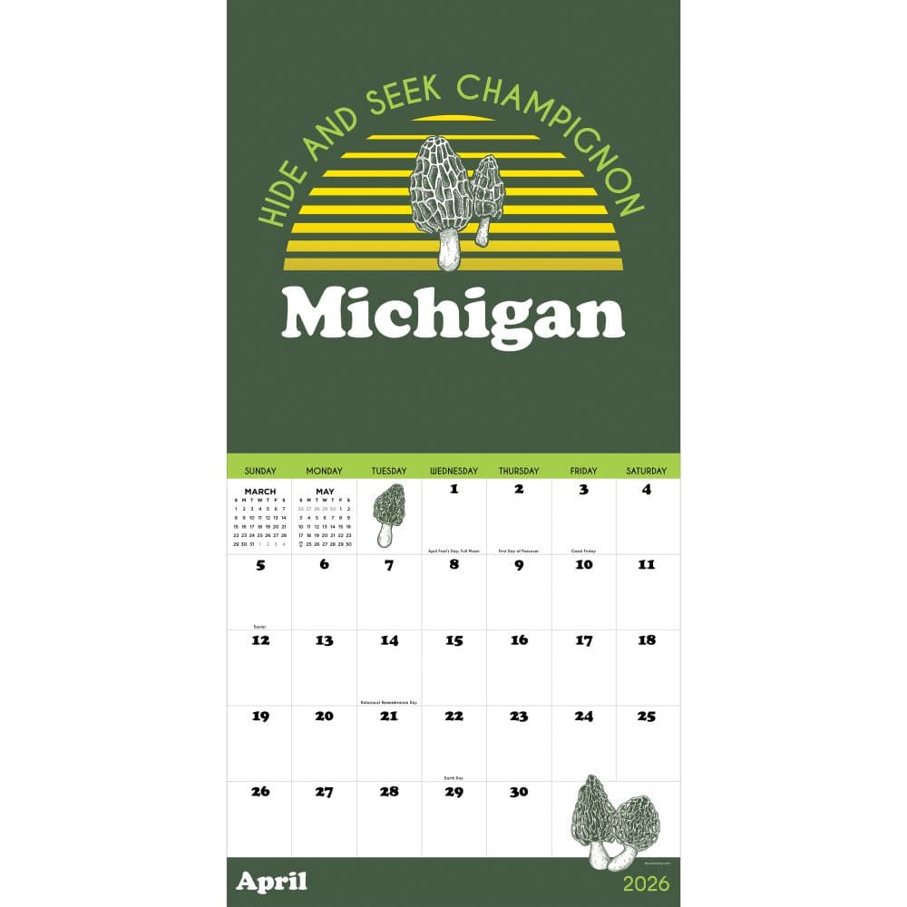 Home Michigan 2026 Wall Calendar Second Alternate Image