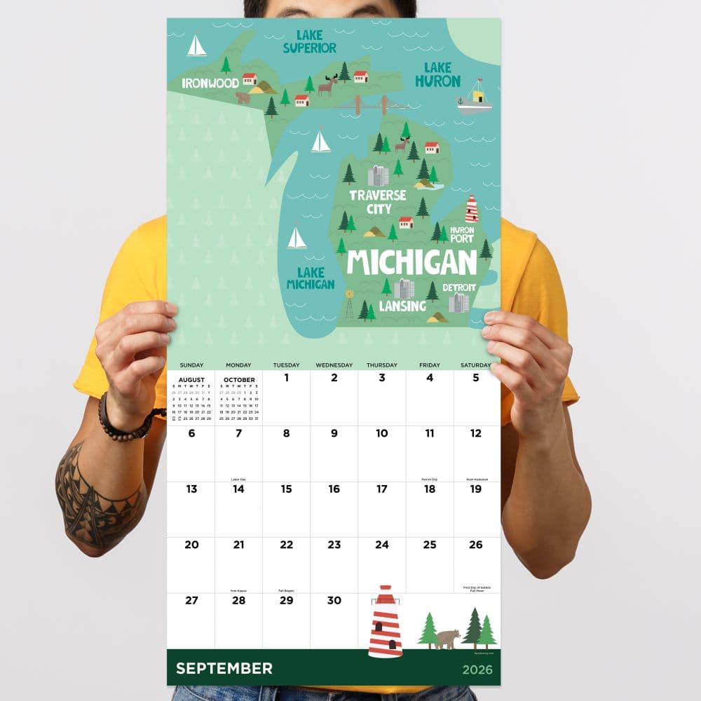 Home Michigan 2026 Wall Calendar Fourth Alternate Image