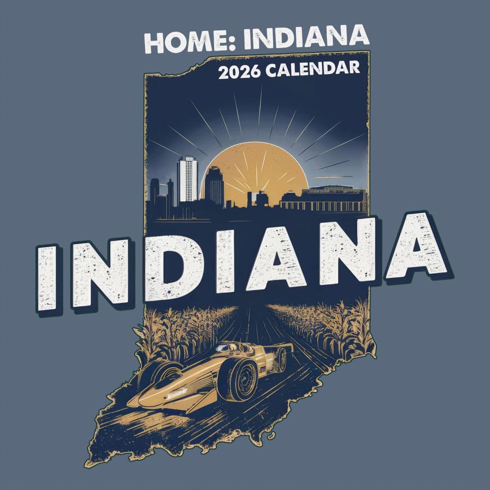 Home Indiana 2026 Wall Calendar Main Product Image