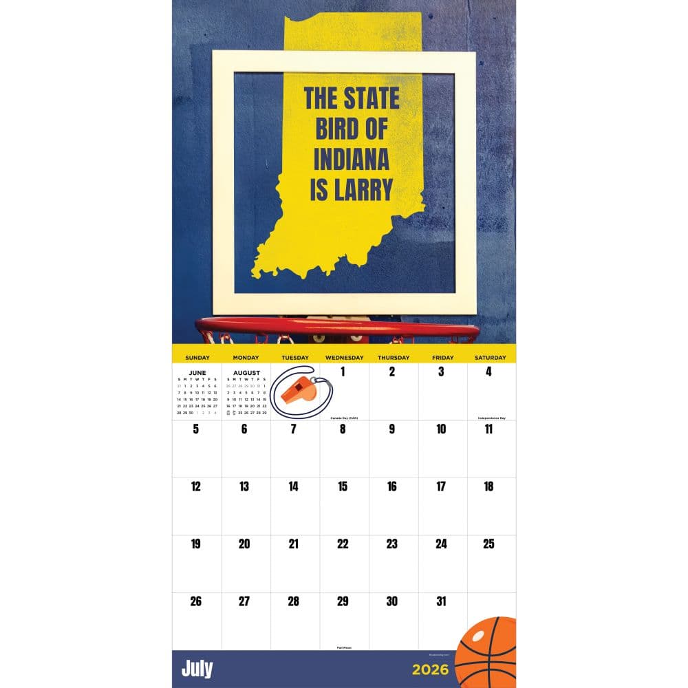 Home Indiana 2026 Wall Calendar Second Alternate Image