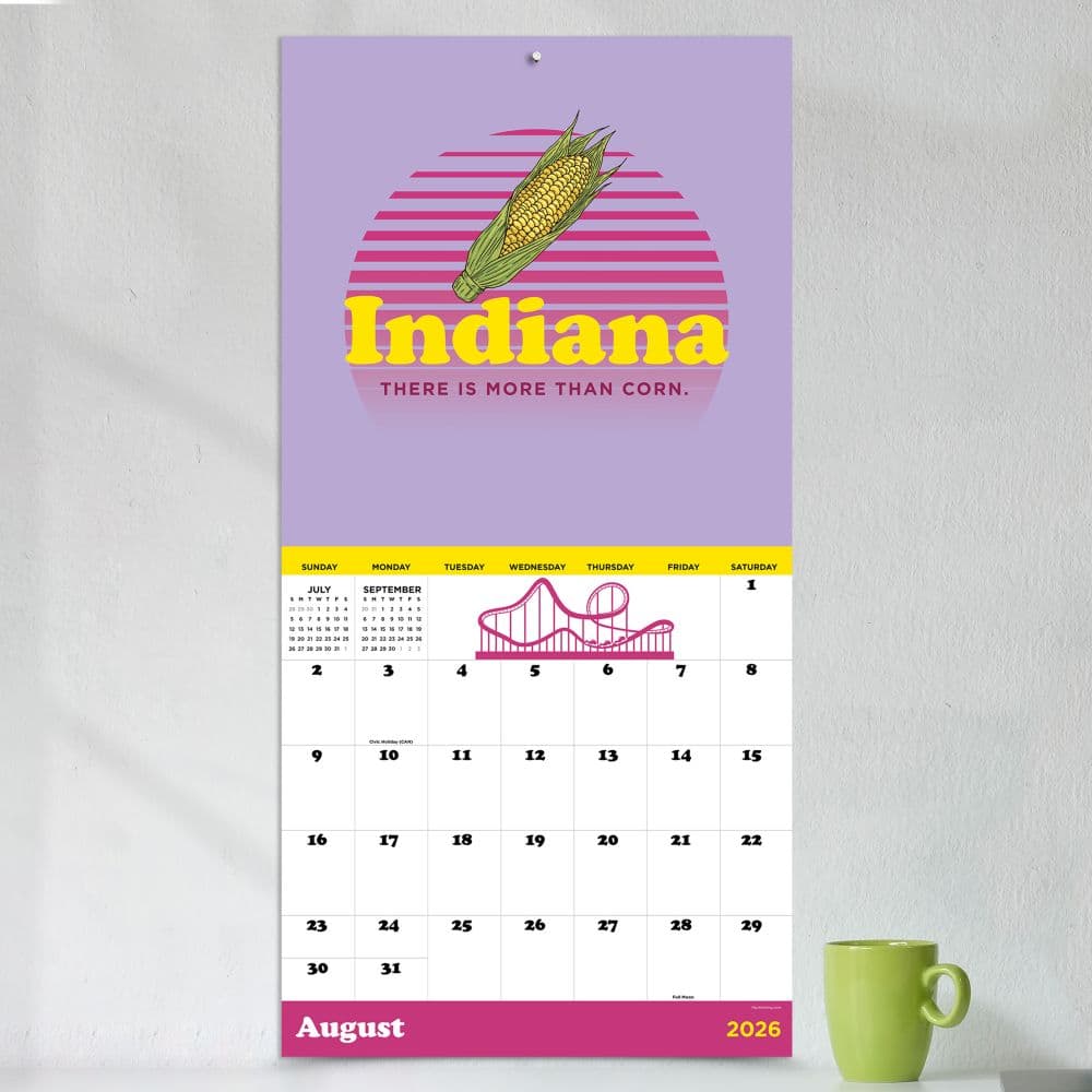 Home Indiana 2026 Wall Calendar Third Alternate Image