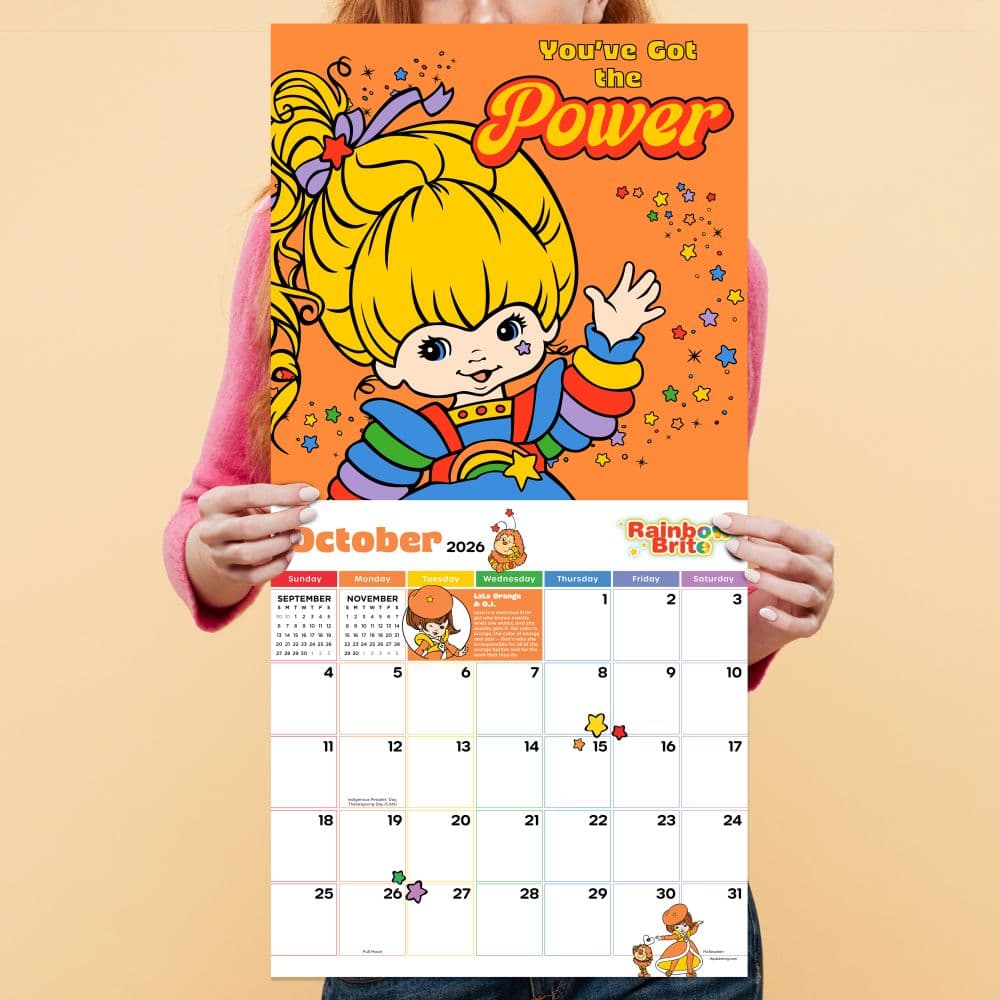 Rainbow Brite 2026 Wall Calendar Fourth Alternate Image