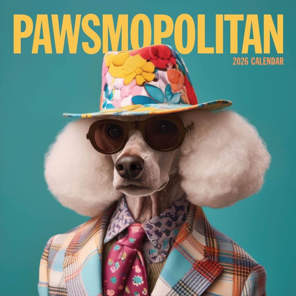 Pawsmopolitan 2026 Wall Calendar Main Product Image