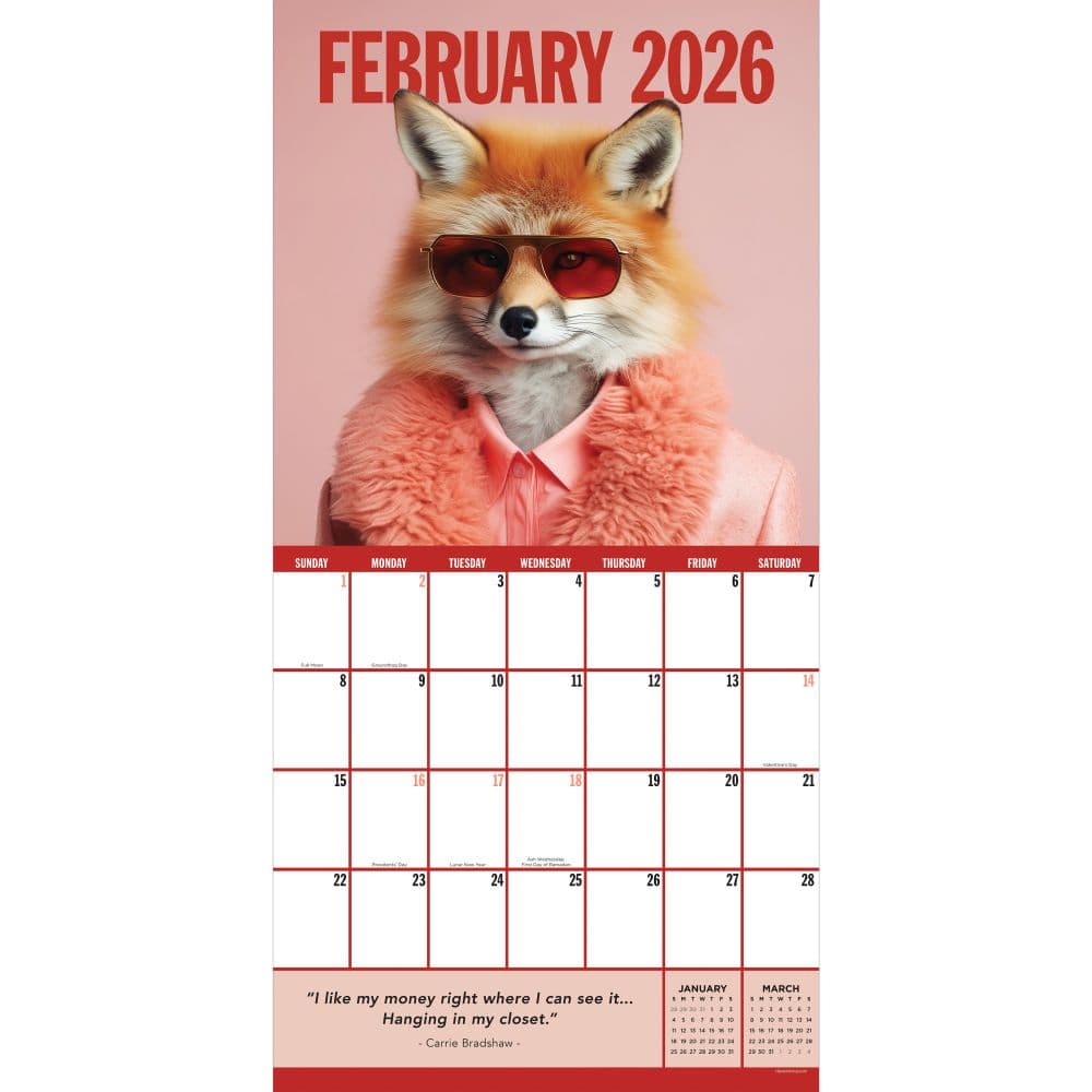 Pawsmopolitan 2026 Wall Calendar Second Alternate Image
