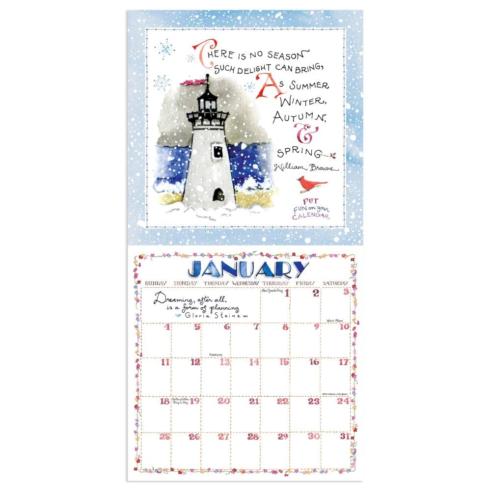 Susan Branch Heart of the Home 2026 Mini Wall Calendar Second Alternate Image