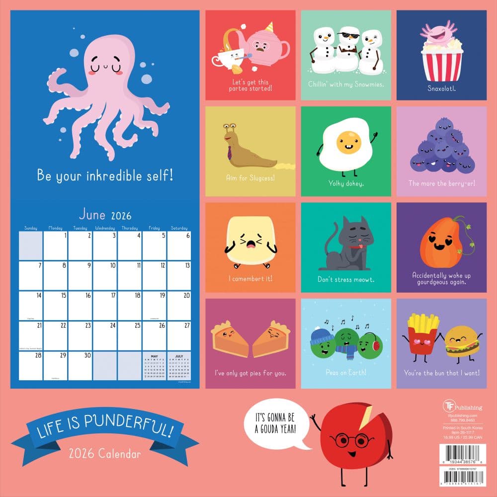 Puns 2026 Wall Calendar First Alternate Image
