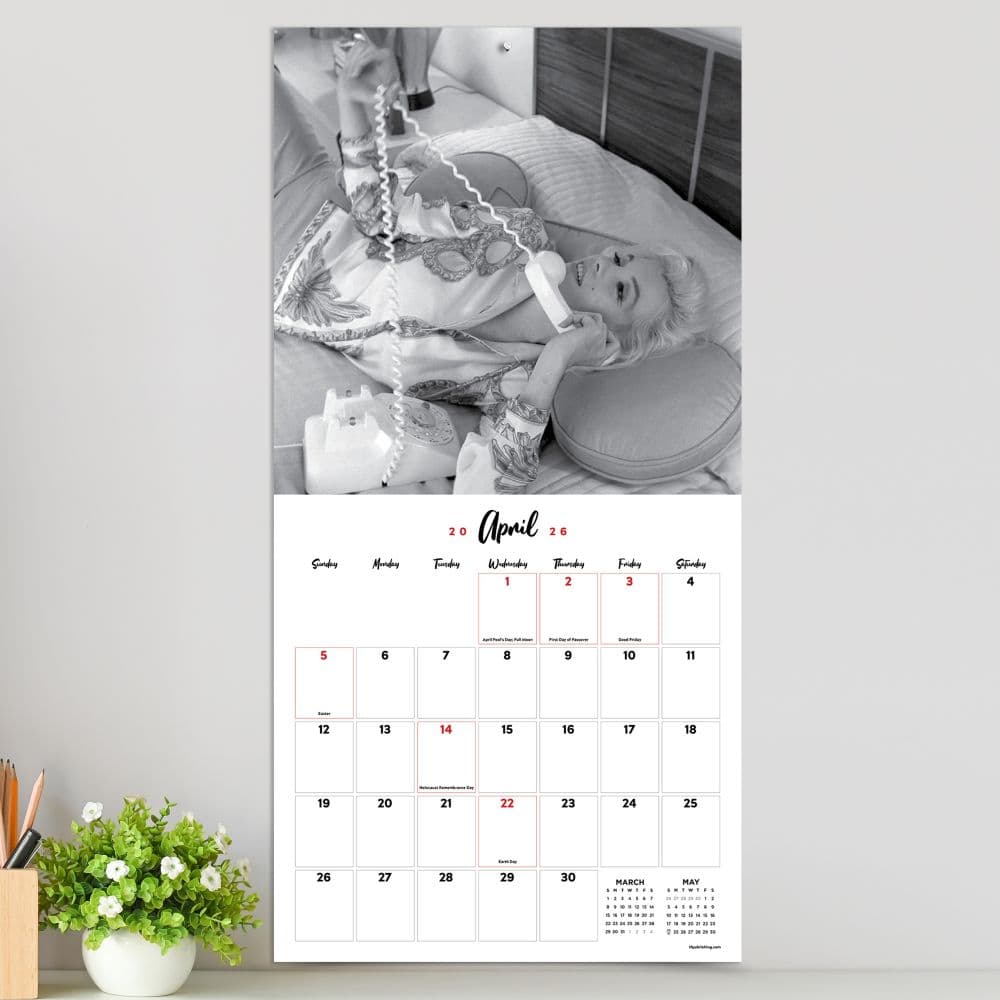 Marilyn Monroe 2026 Wall Calendar Third Alternate Image