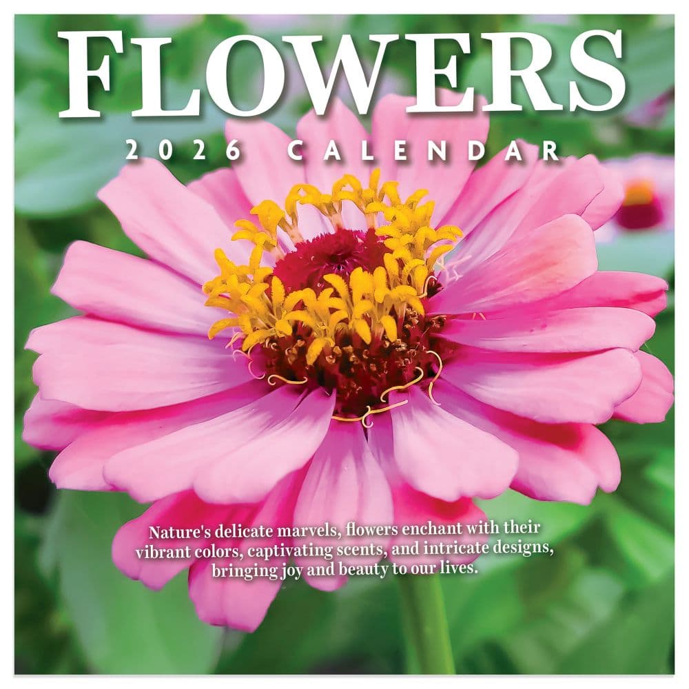 Flowers 2026 Mini Wall Calendar Main Product Image