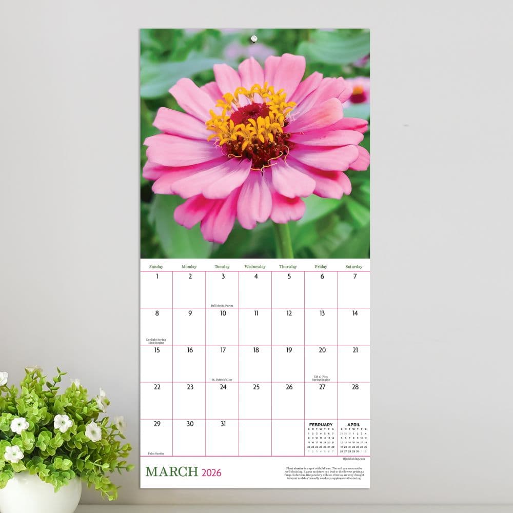 Flowers 2026 Mini Wall Calendar Third Alternate Image