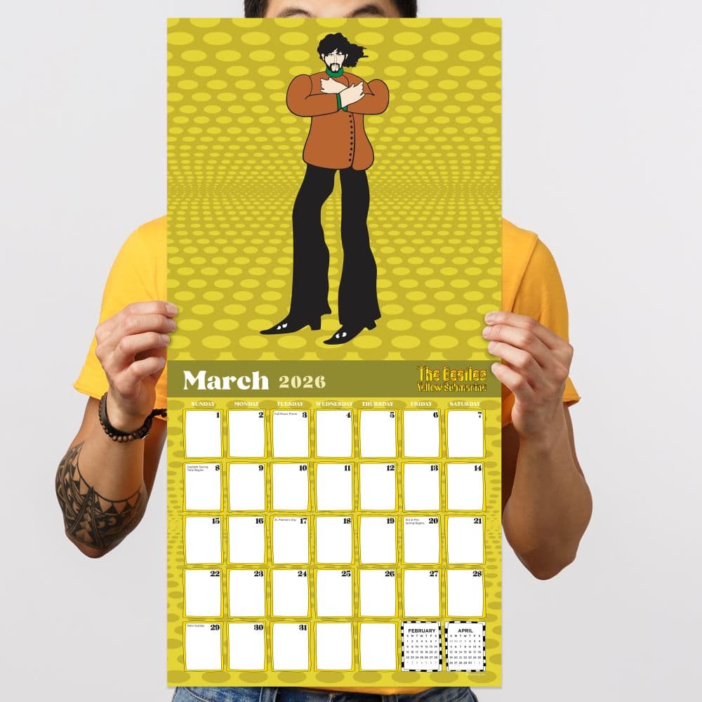 Beatles Yellow Submarine 2026 Wall Calendar Fourth Alternate Image