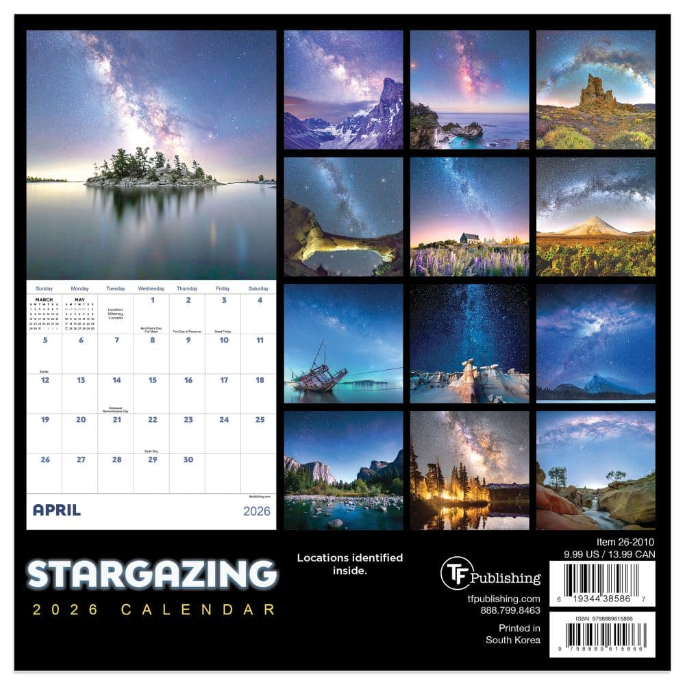 Stargazing 2026 Mini Wall Calendar First Alternate Image